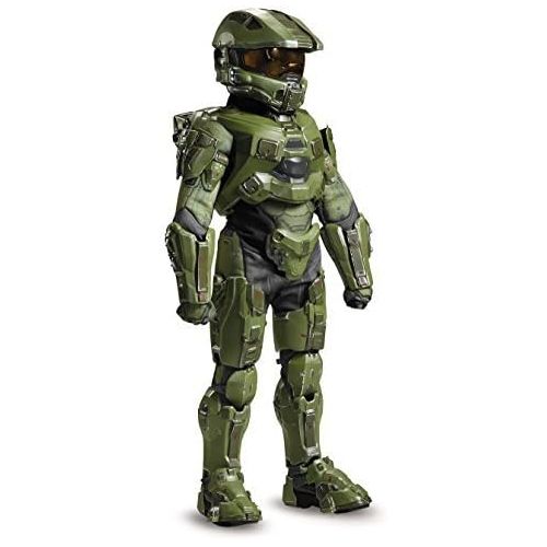  할로윈 용품Disguise Master Chief Ultra Prestige Halo Microsoft Costume, Large/10-12