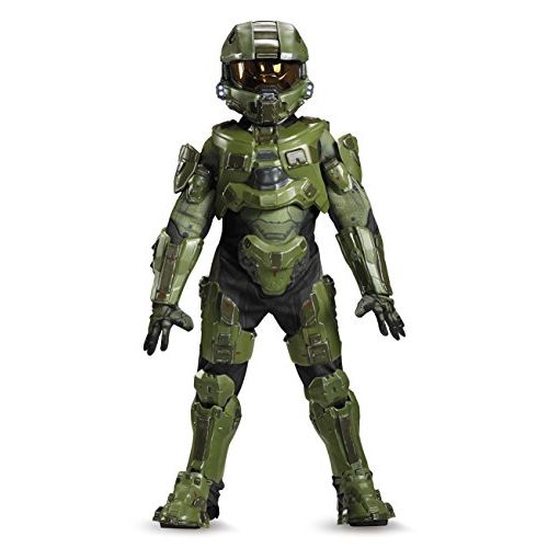  할로윈 용품Disguise Master Chief Ultra Prestige Halo Microsoft Costume, Large/10-12