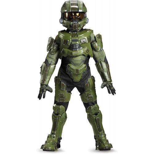  할로윈 용품Disguise Master Chief Ultra Prestige Halo Microsoft Costume, Large/10-12