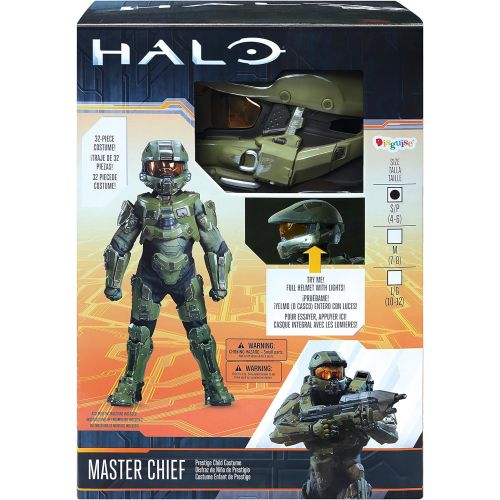  할로윈 용품Disguise Master Chief Ultra Prestige Halo Microsoft Costume, Large/10-12