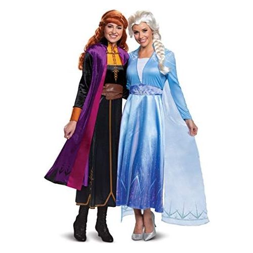  할로윈 용품Disguise Disney Frozen 2 Deluxe Anna Womens Costume