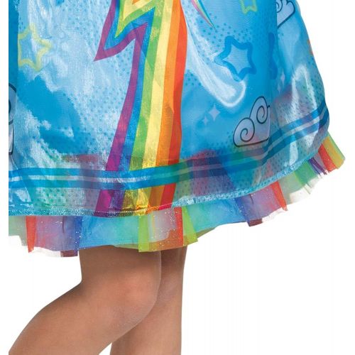  할로윈 용품Disguise Rainbow Dash My Little Pony Costume for Girls, Childrens Character Dress Outfit