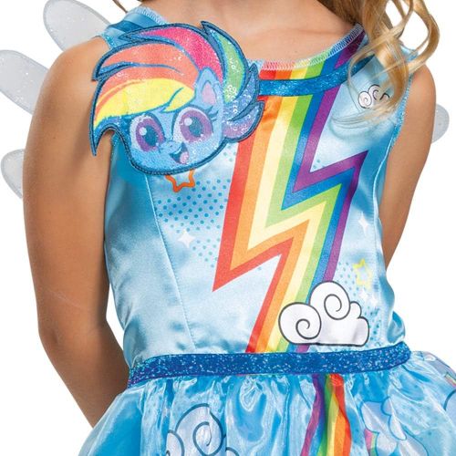  할로윈 용품Disguise Rainbow Dash My Little Pony Costume for Girls, Childrens Character Dress Outfit