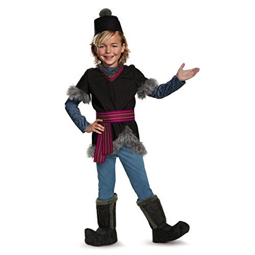  할로윈 용품Disguise Kristoff Deluxe Child Frozen Disney Costume, X-Small/3T-4T Gray