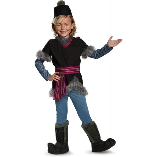  할로윈 용품Disguise Kristoff Deluxe Child Frozen Disney Costume, X-Small/3T-4T Gray