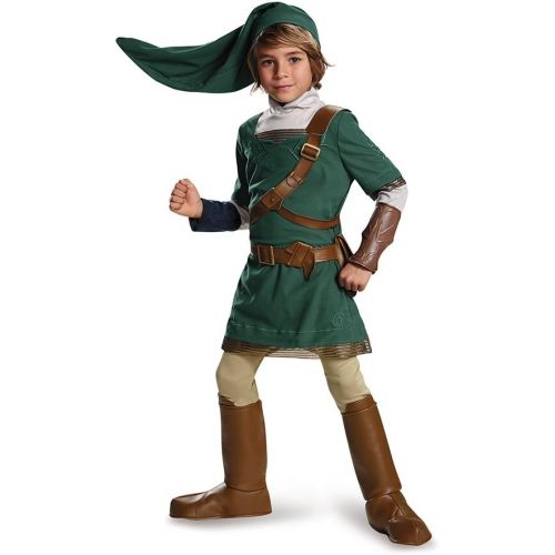  할로윈 용품Disguise Link Prestige Legend of Zelda Nintendo Costume, X-Large/14-16