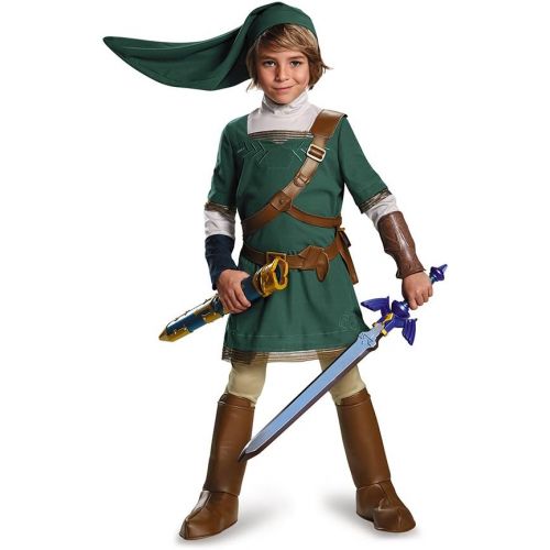  할로윈 용품Disguise Link Prestige Legend of Zelda Nintendo Costume, X-Large/14-16