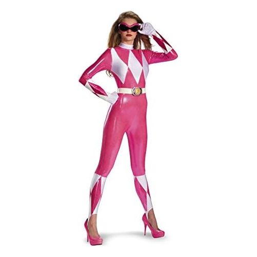  할로윈 용품Disguise Sabans Mighty Morphin Power Rangers Pink Ranger Sassy Bodysuit Costume