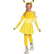 Disguise Pokemon Pikachu Costume for Girls, Deluxe Character Outfit