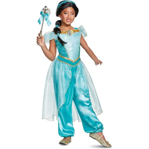  할로윈 용품Disguise Aladdin Live Action Deluxe Girls Jasmine Costume