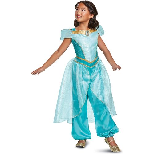  할로윈 용품Disguise Aladdin Live Action Deluxe Girls Jasmine Costume