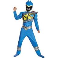Disguise Blue Ranger Dino Charge Classic Muscle Costume, Medium (7-8)
