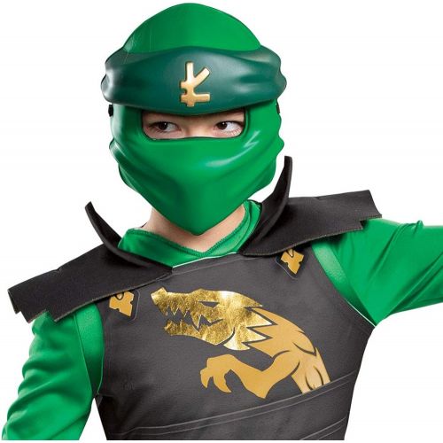  할로윈 용품Disguise Lloyd Costume for Kids, Classic Lego Ninjago Legacy Themed Childrens Charcter Jumpsuit