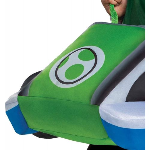  할로윈 용품Disguise Yoshi Costume Kart, Inflatable Mario Kart Costume Accessory for Kids, Single Size Fan-Operated Yoshi Kart