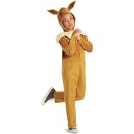 Disguise Eevee Pokemon Kids Costume, Official Pokemon Hooded Jumpsuit with Ears