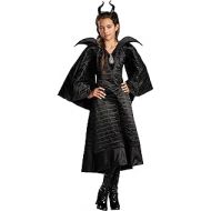 Disguise Girls Deluxe Black Maleficent Christening Gown Costume Size 10/12