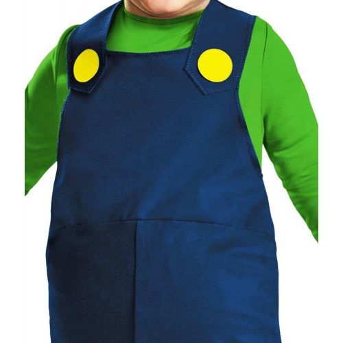  할로윈 용품Disguise Nintendo Super Mario Brothers Luigi Boys Toddler Costume, Medium/3T-4T