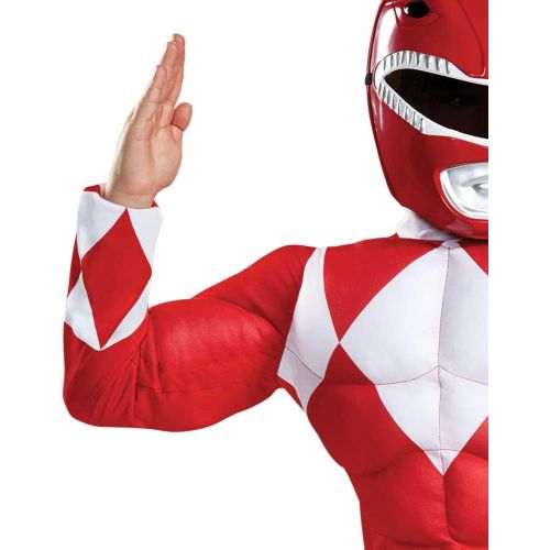  할로윈 용품Disguise Red Ranger Classic Muscle Child Costume, Red, Size/(4-6)