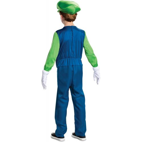  할로윈 용품Disguise Nintendo Luigi Deluxe Boys Costume Green, M (7-8)