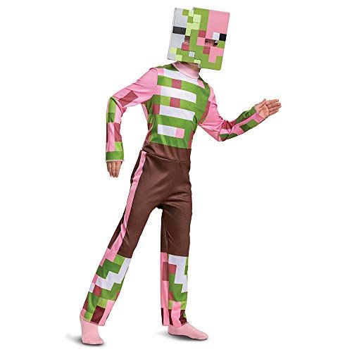  할로윈 용품Disguise Minecraft Costume Zombie Pigman Outfit for Kids, Halloween Minecraft Costumes