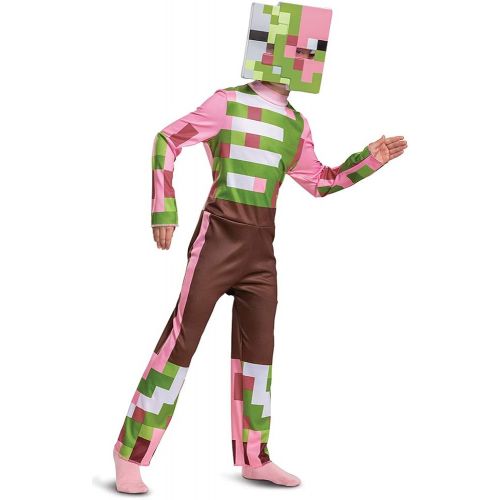  할로윈 용품Disguise Minecraft Costume Zombie Pigman Outfit for Kids, Halloween Minecraft Costumes