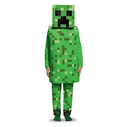  할로윈 용품Disguise Creeper Deluxe Minecraft Costume, Green, Medium (7-8)