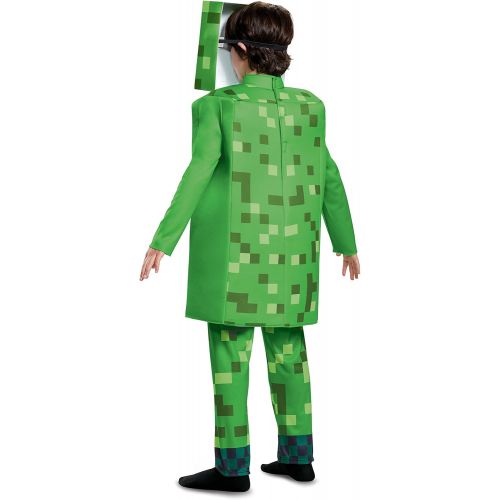  할로윈 용품Disguise Creeper Deluxe Minecraft Costume, Green, Medium (7-8)