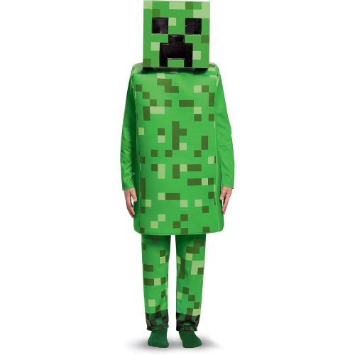  할로윈 용품Disguise Creeper Deluxe Minecraft Costume, Green, Medium (7-8)