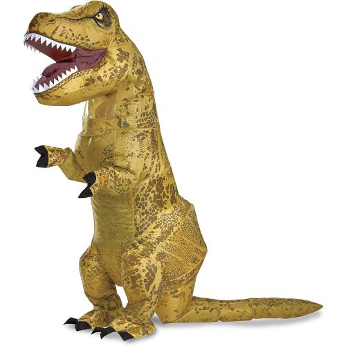  할로윈 용품Disguise Jurassic World T-Rex Costume, Inflatable Dinosaur Costume for Kids, Childrens Size, Fan Operated Expandable Blow Up Jumpsuit