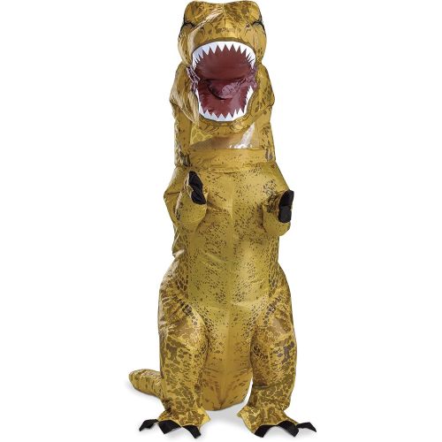  할로윈 용품Disguise Jurassic World T-Rex Costume, Inflatable Dinosaur Costume for Kids, Childrens Size, Fan Operated Expandable Blow Up Jumpsuit