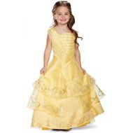 Disguise Disney Belle Ball Gown Prestige Movie Costume, Yellow, Small (4-6X)