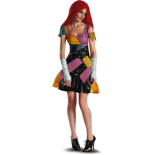 디즈니 Disney Disguise Tim Burtons The Nightmare Before Christmas Sally Glam Adult Costume