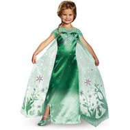 Disguise Elsa Frozen Fever Deluxe Costume, One Color, 3T-4T