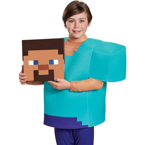  Disguise Steve Deluxe Minecraft Costume, Multicolor, Medium (7-8)