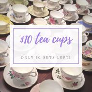 /DishUponAStar Tea Party Tea Cups- Mix and Match Vintage Tea Cups - Mismatched Tea Cups Lot- Bulk Tea Cups- Tea Party-Mismatched Teacups and Saucers