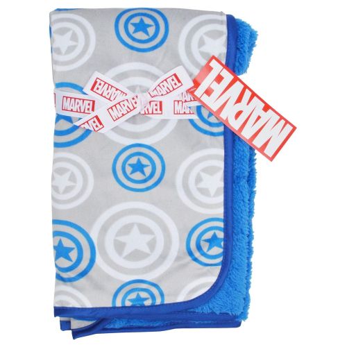  Disney,bassket.com Marvel Captain America Super Soft Fleece | 30 x 30 | Baby/Infant/Kids Boys Blanket