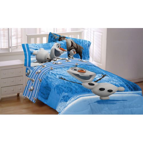 디즈니 Disney Frozen Olaf Made from Snow Reversible Full Size Comforter