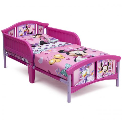 디즈니 Disney Minnie Mouse Plastic Toddler Bed by Delta Children
