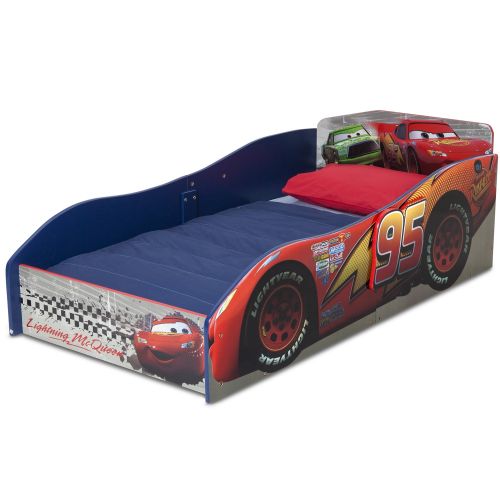 디즈니 Disney Pixar Cars Wooden Toddler Bed by Delta Children