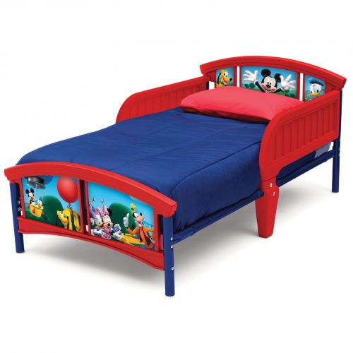 디즈니 Disney Mickey Mouse Plastic Toddler Bed by Delta Children