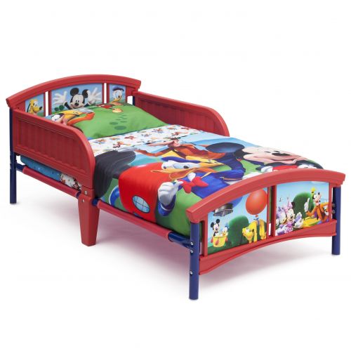 디즈니 Disney Mickey Mouse Plastic Toddler Bed by Delta Children