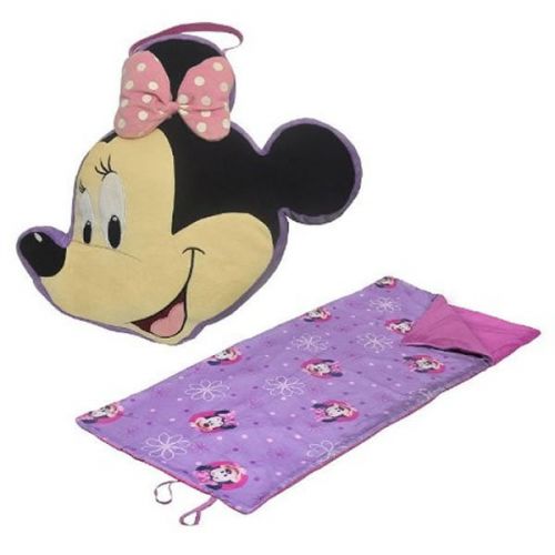 디즈니 Disney Mickey Mouse & Friends Minnie Mouse Travel Pillow & Convertible Slumber Sack Set