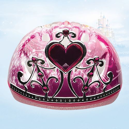 디즈니 Bell Sports Disney Princess 3D Tiara Child Bike Helmet, Pink