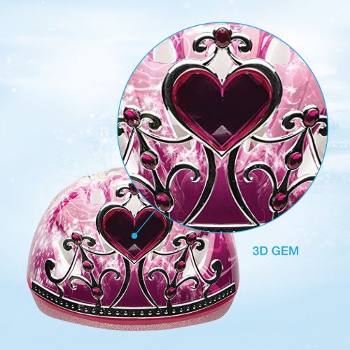 디즈니 Bell Sports Disney Princess 3D Tiara Child Bike Helmet, Pink