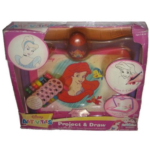 디즈니 Disney Princess The Little Mermaid Project & Draw Trace Color Vintage Toy Play Set