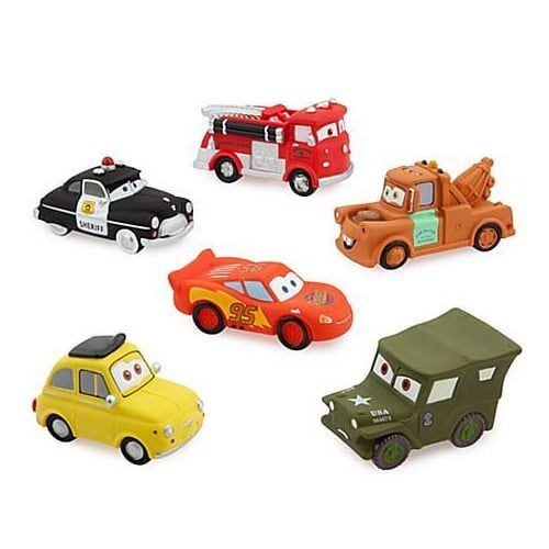 디즈니 Disney Parks Exclusive Deluxe Cars 6 Piece Squeeze Toy Set