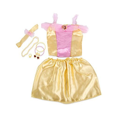 디즈니 Disney Princess - 27 Piece Dress Up Trunk with Accessories - Ariel, Rapunzel, & Belle