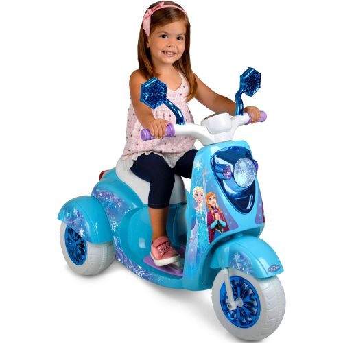 디즈니 6V Disney Frozen 3-Wheel Scooter Ride On