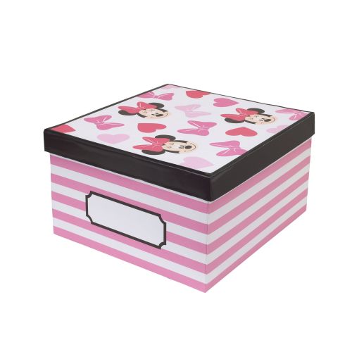 디즈니 Disney Minnie Mouse Loves Dots 3 pc.Crib Bedding Set and Keepsake Storage Box