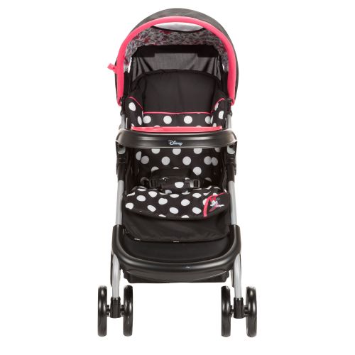 디즈니 Disney Baby Minnie Mouse Lift & Stroll Plus Travel System, Minnie Coral Flowers